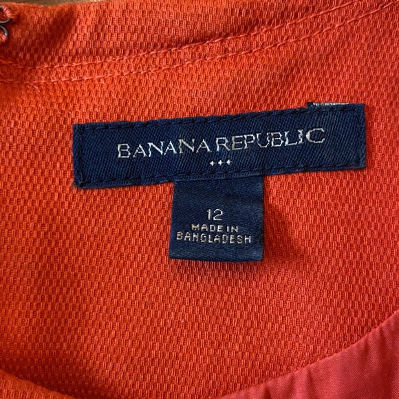 Banana Republic size 12 orange dress - Picture 2 of 3